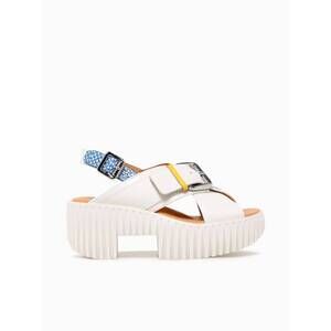 NEW 4CCCCEES women's plia juno sandal in white